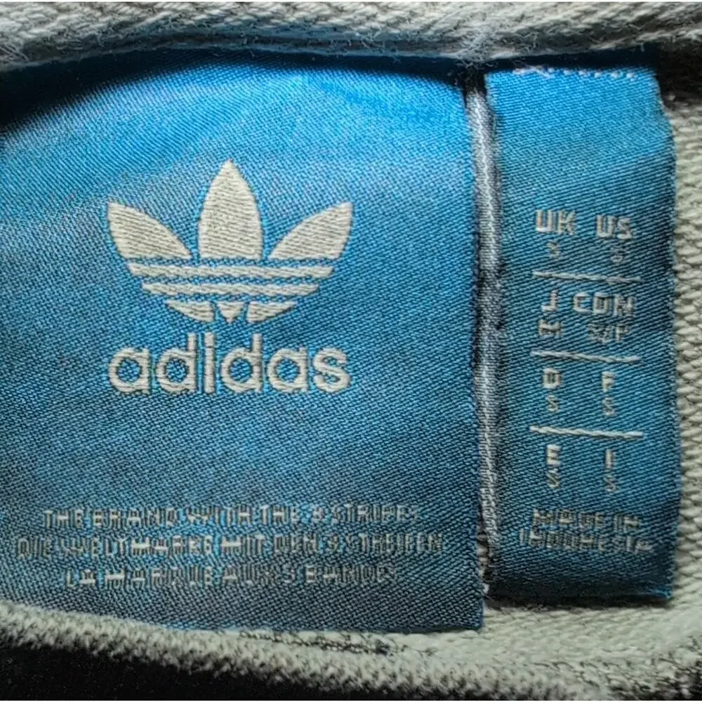 adidas dark olive Cotton Crewneck Pullover grunge Men's Long‎ Sleeve Size M